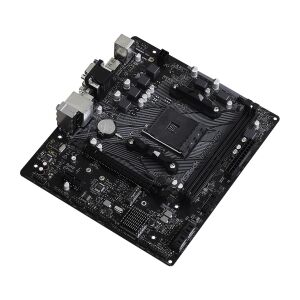 Matična ploča Asrock B550M-HDV Micro ATX, kosi pogled - AMD