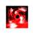 Akyga AW-12A-BR 12cm transparent PC fan with red LED lighting