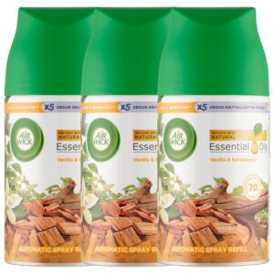 Air Wick Freshmatic Vanilla & Sandalwood Refill 3-pack - Air Wick Automatic Air Freshener