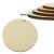 Fa kör lap lyukkal natúr 12cm 10db/csomag 128140565