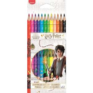 MAPED HP Coloured pencil set, triangular, MAPED "Harry Potter Kids", 12 different colours