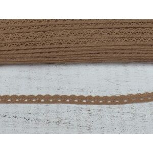 Pamut Csipke Szalag - 1cm x 2m - Barna 128142633 - Csipke