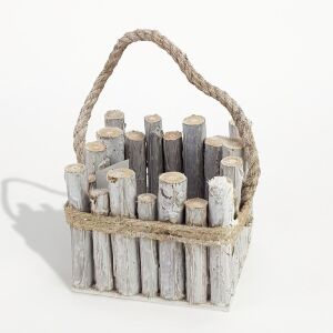 Kocka tároló farönkökből 128143567 - Dekoráció