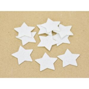 Filc - Csillag fehér 4cm 10db/csomag 128144355 - Filcfigura