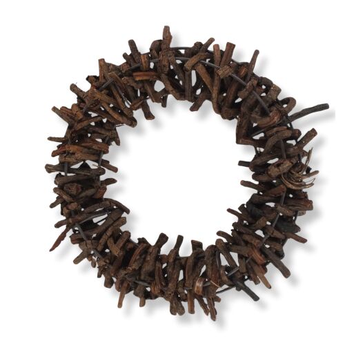Tövises koszorú barna 25cm 10/# 146295425