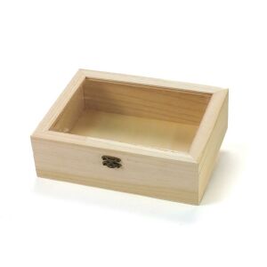 Átlátszó tetejű doboz 128148249 - Fa felirat & dekorációs elem