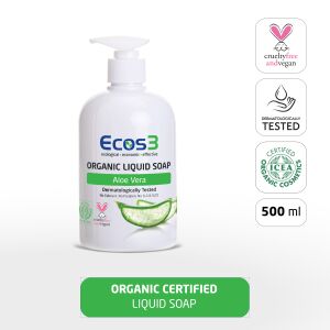 Ecos3 Bio Aloe Vera Flüssigseife 500ml - Tierversuchsfrei und Dermatologisch Getestet - Seife
