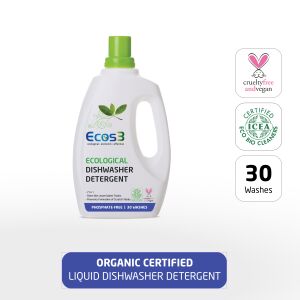 Ecos3 organický gél do umývačky riadu, 750ml fľaša, ekologický umývací prostriedok do umývačky riadu - Umývanie riadu v umývačkách