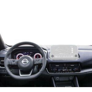Matowa folia ochronna na ekran nawigacji Duragon zainstalowana w Nissan Qashqai 2021-2024 - Pojazd i części