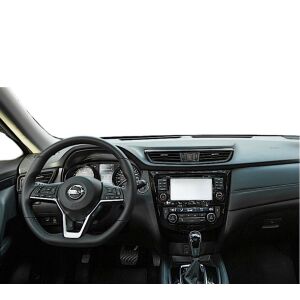 Deska rozdzielcza Nissan Z 2021-2025 z zainstalowaną folią ochronną na ekran nawigacji Duragon. - Pojazd i części