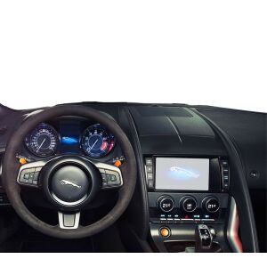 Interior Jaguar F-Type Convertible 2017-2020 cu protecție ecran navigație Duragon instalată - Electronica auto