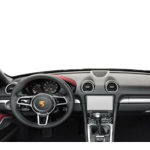 Interior Porsche 718 cu folie de protecție pentru ecranul de navigație Duragon instalată - Electronica auto