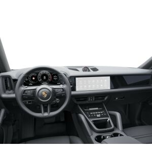 Porsche Cayenne 2023-2025 Armaturenbrett mit Duragon Navigationsschutzfolie installiert - Kfz-Elektronik