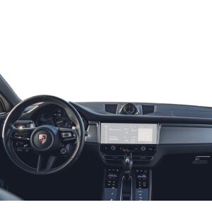 Porsche Macan 2018-2021 Armaturenbrett mit Duragon Navigationsschutzfolie installiert - Kfz-Elektronik