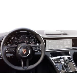 Porsche Panamera 2020-2023 Innenraum mit installiertem Duragon Navigationsschutz - Kfz-Elektronik