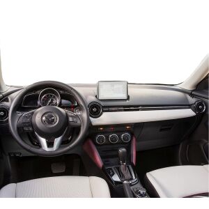 Duragon Mazda CX-3 2018-2024 navigációs képernyővédő a kocsiba szerelve - Fejegység kiegészítő
