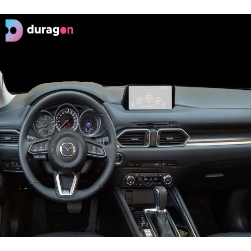 Folia ochronna na ekran nawigacji Duragon Mazda CX-5 zainstalowana