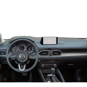 Folie de protecție pentru ecranul de navigație Duragon instalată pe bordul unui Mazda CX-5 2019-2024 - Electronica auto
