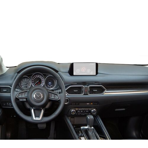 Folie de protecție pentru ecranul de navigație Duragon instalată pe bordul unui Mazda CX-5 2019-2024
