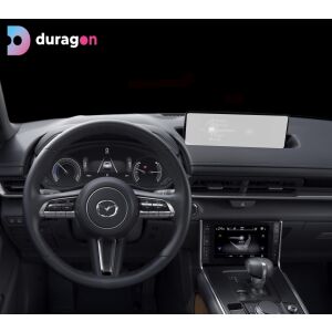 Folia ochronna na ekran nawigacji Duragon Mazda MX-30 zamontowana w samochodzie, widok na deskę rozdzielczą - Pojazd i części
