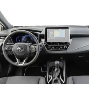 Folie mată de protecție Duragon instalată pe un ecran de navigație Toyota Auris 2018-2025. - Accesorii electronice auto