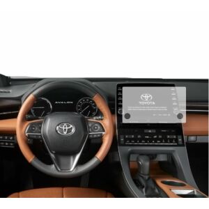 Folie de protecție pentru ecranul de navigație Duragon Toyota Avalon TRD 2019-2025 instalată pe bord - Electronica auto