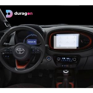 Folie mată de protecție Duragon pe ecranul de navigație Toyota Aygo X, anti-reflexie și rezistentă la amprente. - Electronica auto
