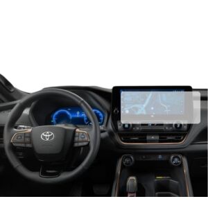Folie de protecție ecran navigație Duragon instalată pe Toyota Grand Highlander 2023-2025 - Electronica auto