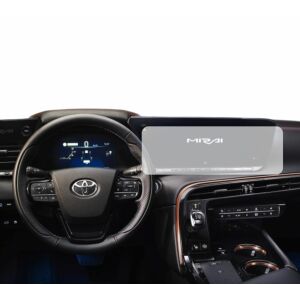 Folie de protecție pentru ecranul de navigație Duragon instalată pe bordul unui Toyota Mirai 2021-2025 - Electronica auto