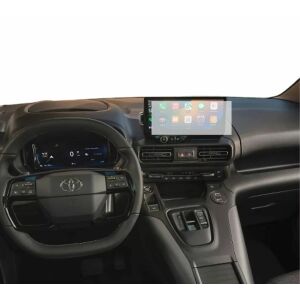 Folie de protecție pentru ecranul de navigație Duragon pentru Toyota Proace City Verso 2023-2025 instalată pe bord - Electronica auto