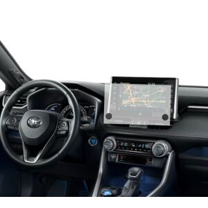 Folie de protecție pentru ecranul de navigație Duragon pentru Toyota RAV4 Plug-in Hybrid 2023-2025 instalată - Accesorii electronice auto