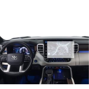 Folie de protecție pentru ecranul de navigație Duragon pentru Toyota Sequoia 2022-2025 instalată pe bord - Accesorii electronice auto
