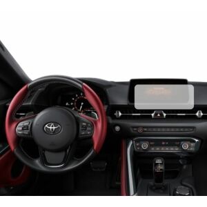 Duragon Toyota Supra 2019-2024 navigációs képernyővédő a műszerfalra szerelve - Fejegység kiegészítő