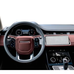 Folie de protecție pentru ecranul de navigație Duragon pentru Land Rover Range Rover Evoque 2018-2023 instalată - Accesorii electronice auto