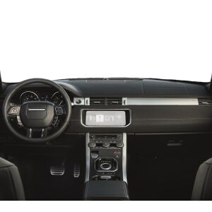 Bord Land Rover Range Rover Evoque Convertible 2016-2023 cu folie de protecție pentru ecranul de navigație Duragon instalată. - Electronica auto