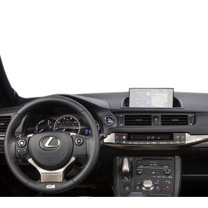 Bord Lexus CT cu folie de protecție pentru ecranul de navigație Duragon instalată - Accesorii electronice auto