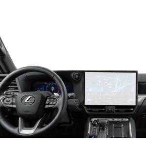 Folia ochronna na ekran nawigacji Duragon Lexus GX 2023-2025 zainstalowana w samochodzie - Radio samochodowe