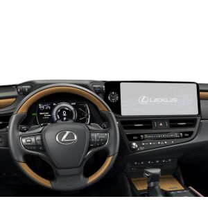 Folia ochronna na ekran nawigacji Duragon Lexus ES 2021-2025 zainstalowana w samochodzie - Pojazd i części