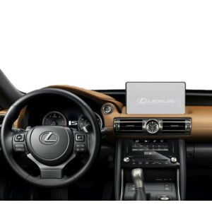 Folie de protecție ecran navigație Duragon Lexus IS 2020-2025 instalată în mașină - Accesorii electronice auto