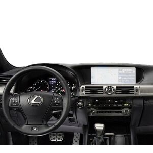 Bord Lexus LS 2012-2017 cu protecție ecran de navigație Duragon instalată - Accesorii electronice auto