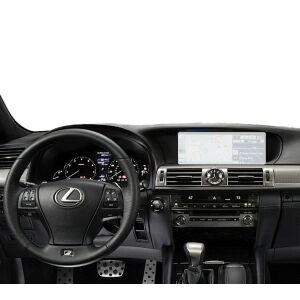 Lexus LS 2012-2017 műszerfal Duragon navigációs képernyővédővel felszerelve - Fejegység kiegészítő