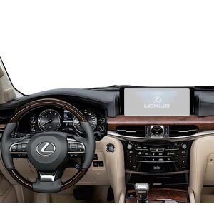 Duragon Navigations-Displayschutzfolie für Lexus LX 2015-2021 installiert - Kfz-Elektronik