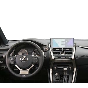 Folia ochronna na ekran nawigacji Duragon Lexus NX 2017-2021 zainstalowana w samochodzie - Pojazd i części