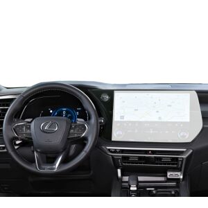 Folie de protecție pentru ecranul de navigație Duragon Lexus RX 2022-2025 instalată pe bord - Accesorii electronice auto