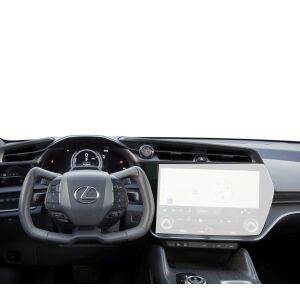 Folie de protecție pentru ecranul de navigație Duragon Lexus RZ 450e 2022-2025 instalată în mașină - Accesorii electronice auto