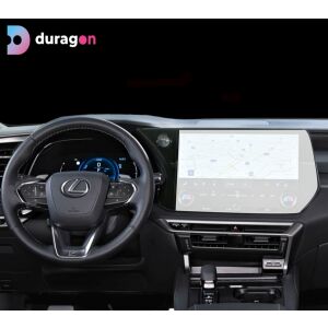 Duragon Lexus TX 2023-2025 Navigationsbildschirmschutz im Auto-Innenraum installiert - Kfz-Elektronik
