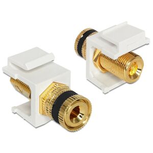 Delock Keystone szorító szerelvény &gt; menetes anya, fekete (86303) 128155136 - Delock