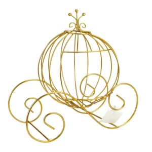 Fém tökhintó arany 30x15cm