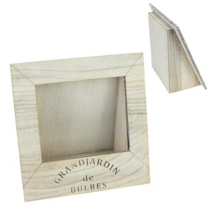 Bedíszíthető vintage fa keret - fehér