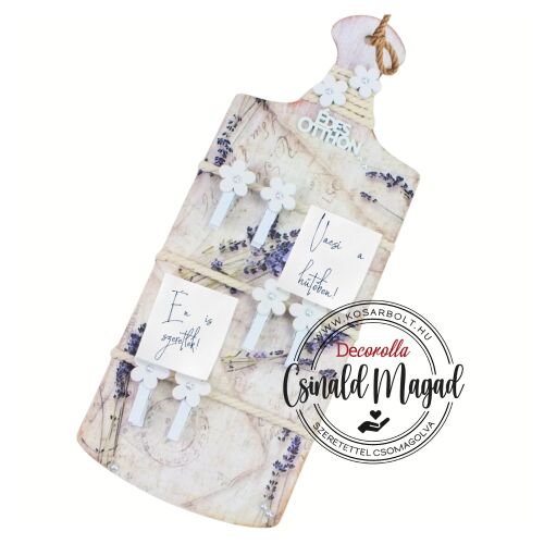Csináld magad - Vintage stílusú akasztós levendula üzenőtábla 143822006